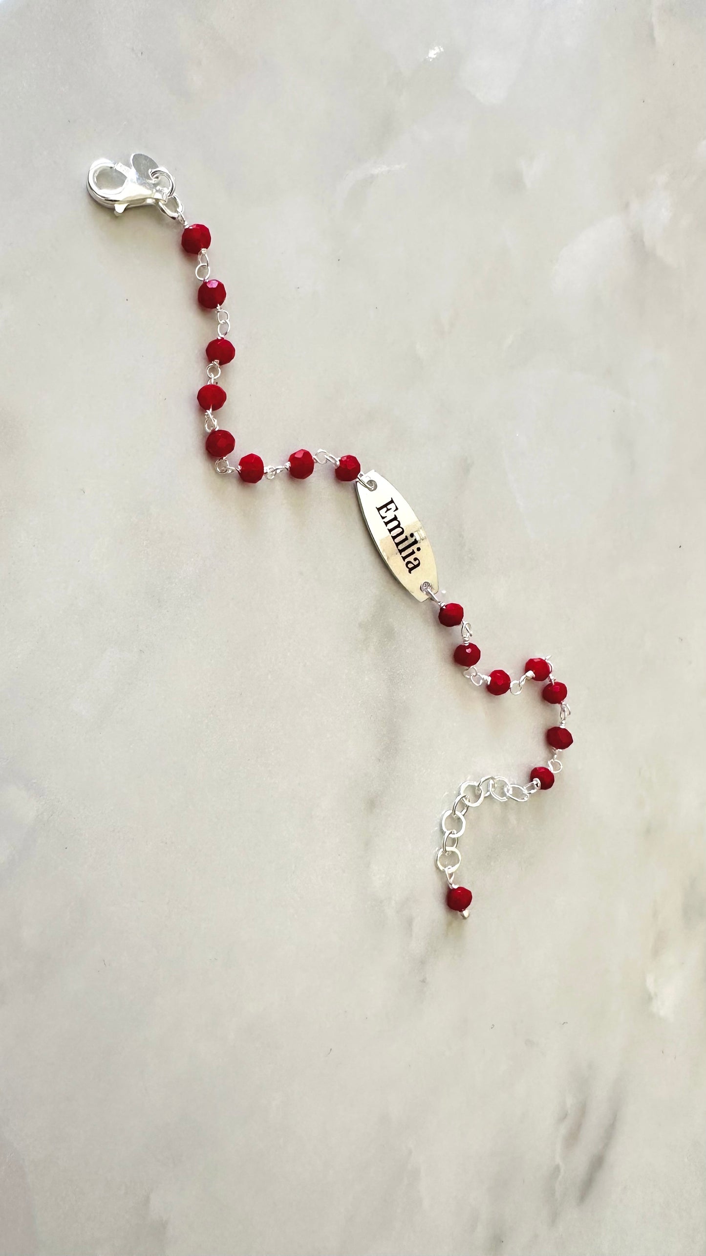 Pulsera para bebé plaquita (personalízalo)