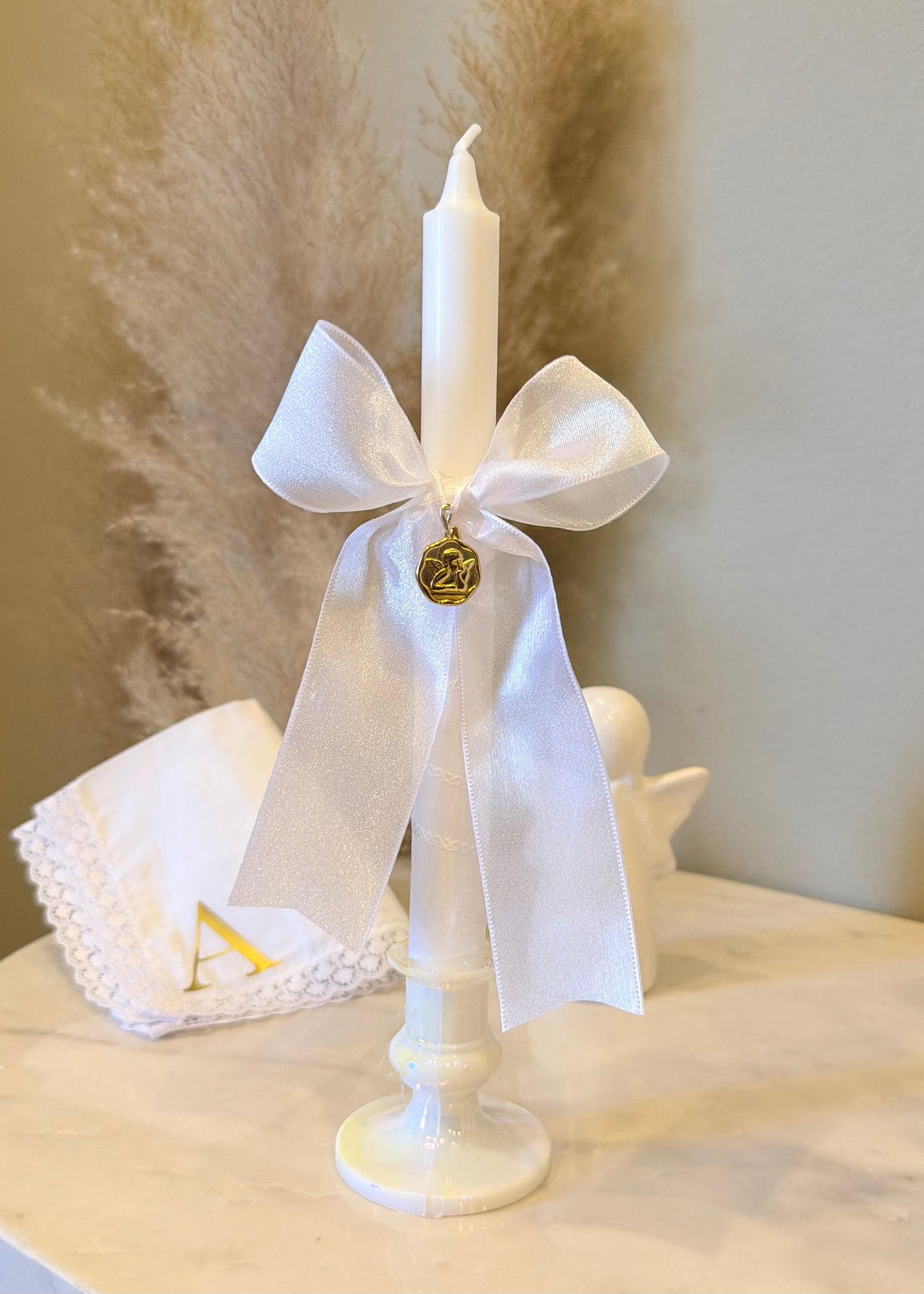 Vela Ángel de mi Guarda ( personaliza nombre o fecha L150 extra)