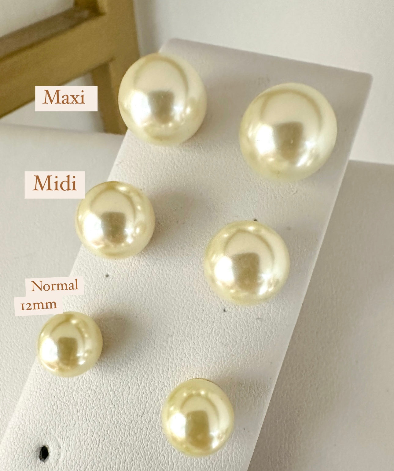 Perlas plata 925 baño de oro