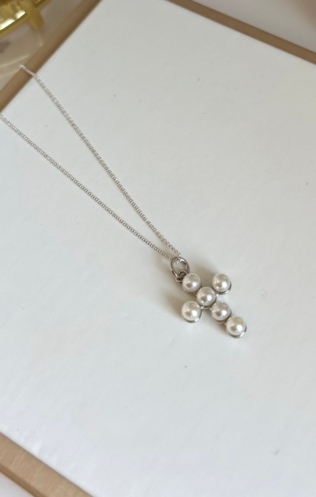 Cruz de perlas (plata 925)