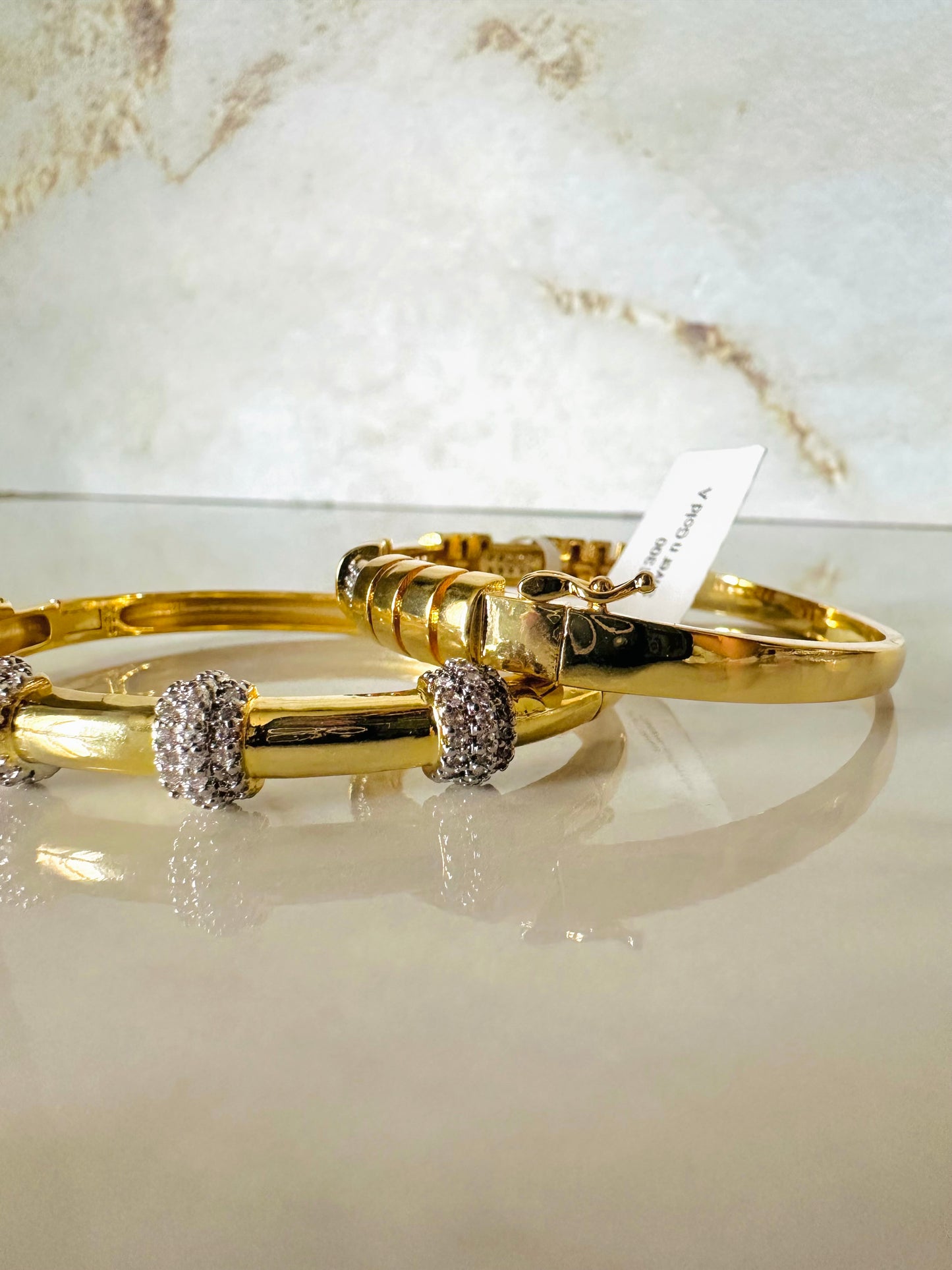 Brazalete Bangle Silver n Gold A