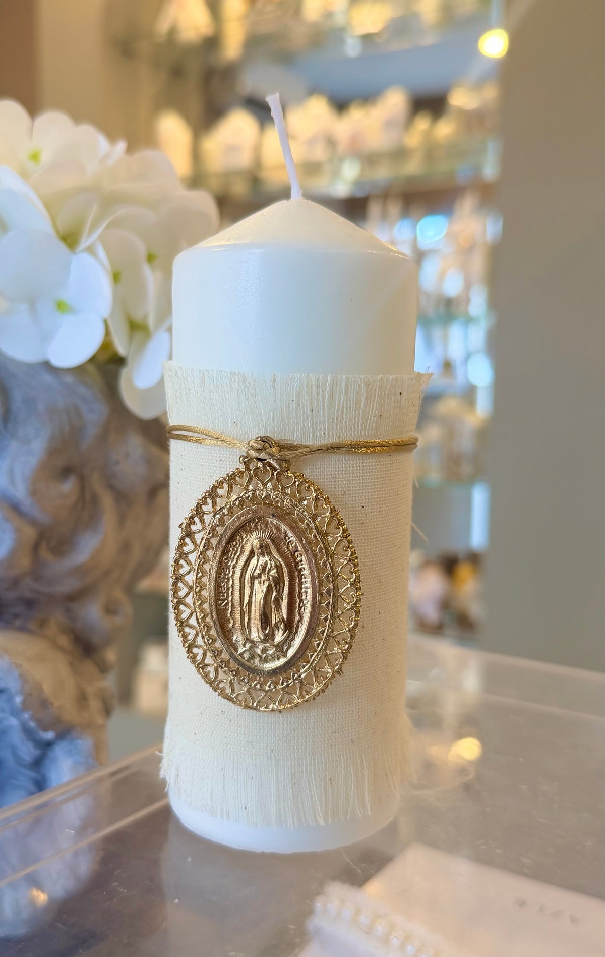 Pascualito vela española mantilla 6” (dije en baño 18k)
