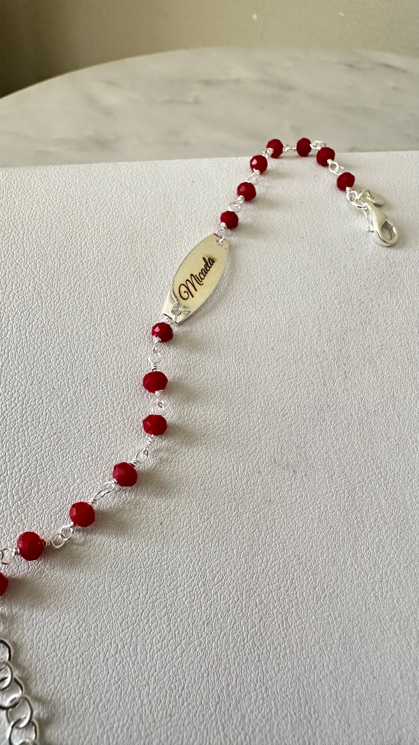 Pulsera para bebé plaquita (personalízalo)