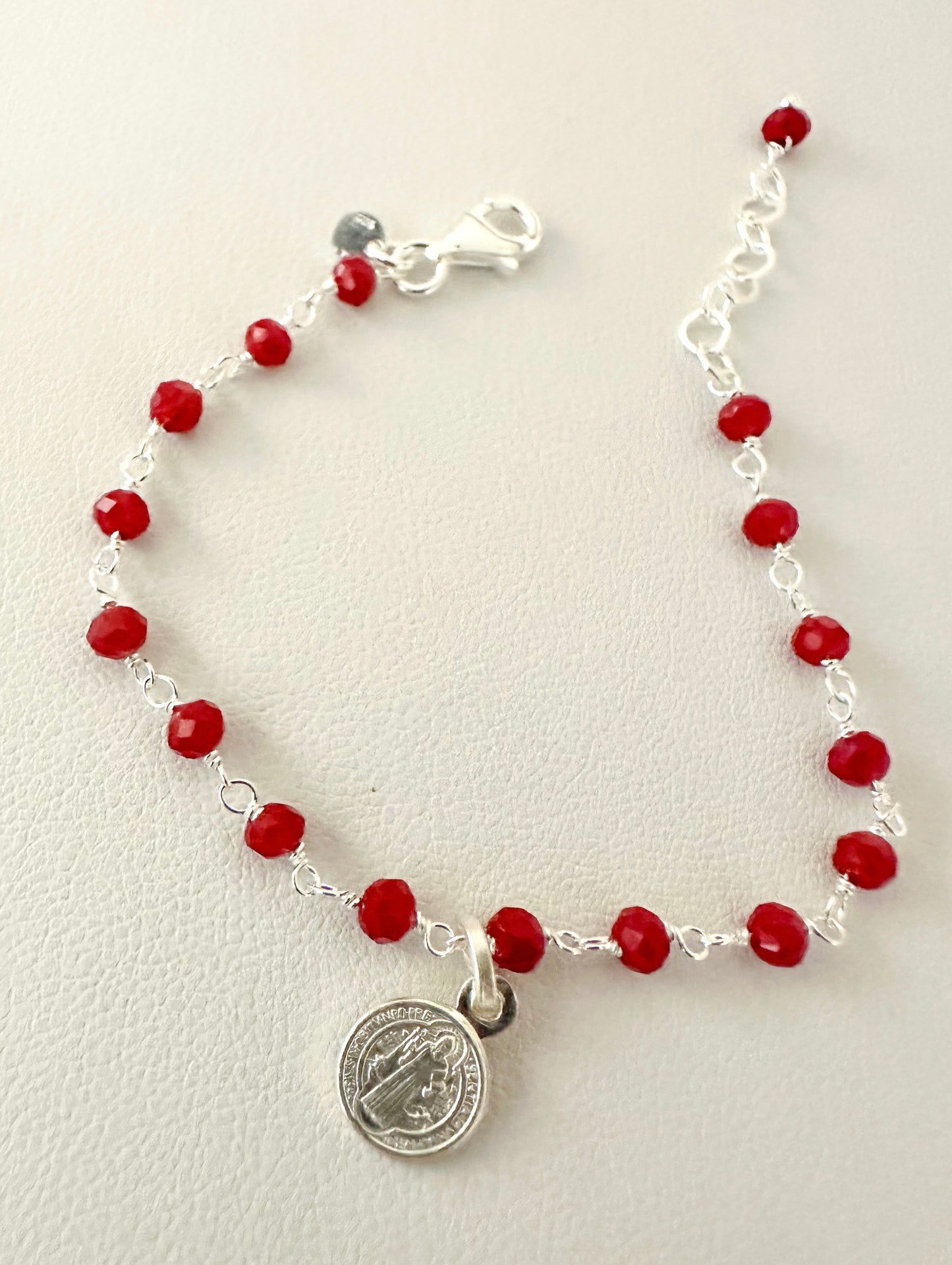 Pulsera para bebé plata 925 (San Benito)