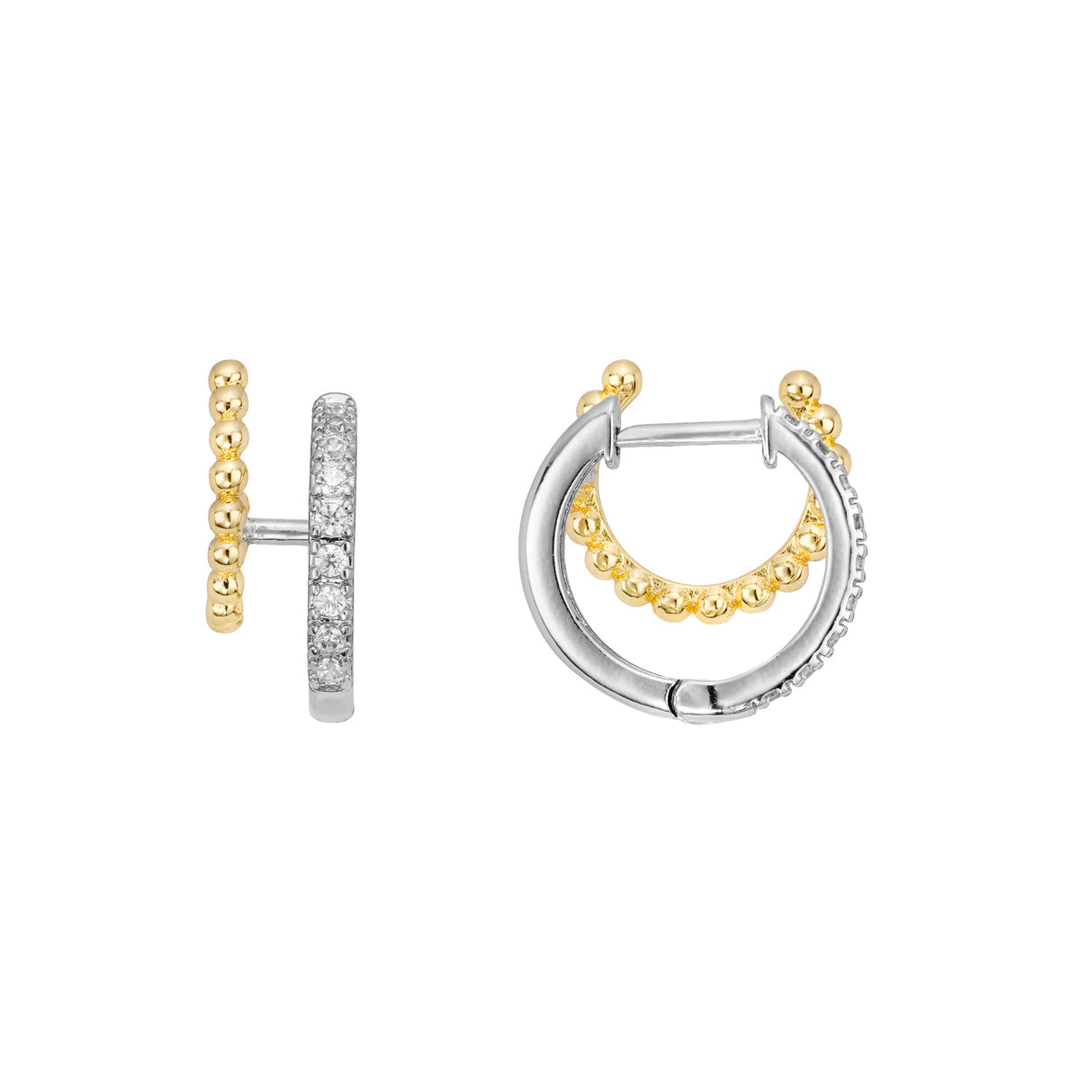 Aros dobles Silver y Gold