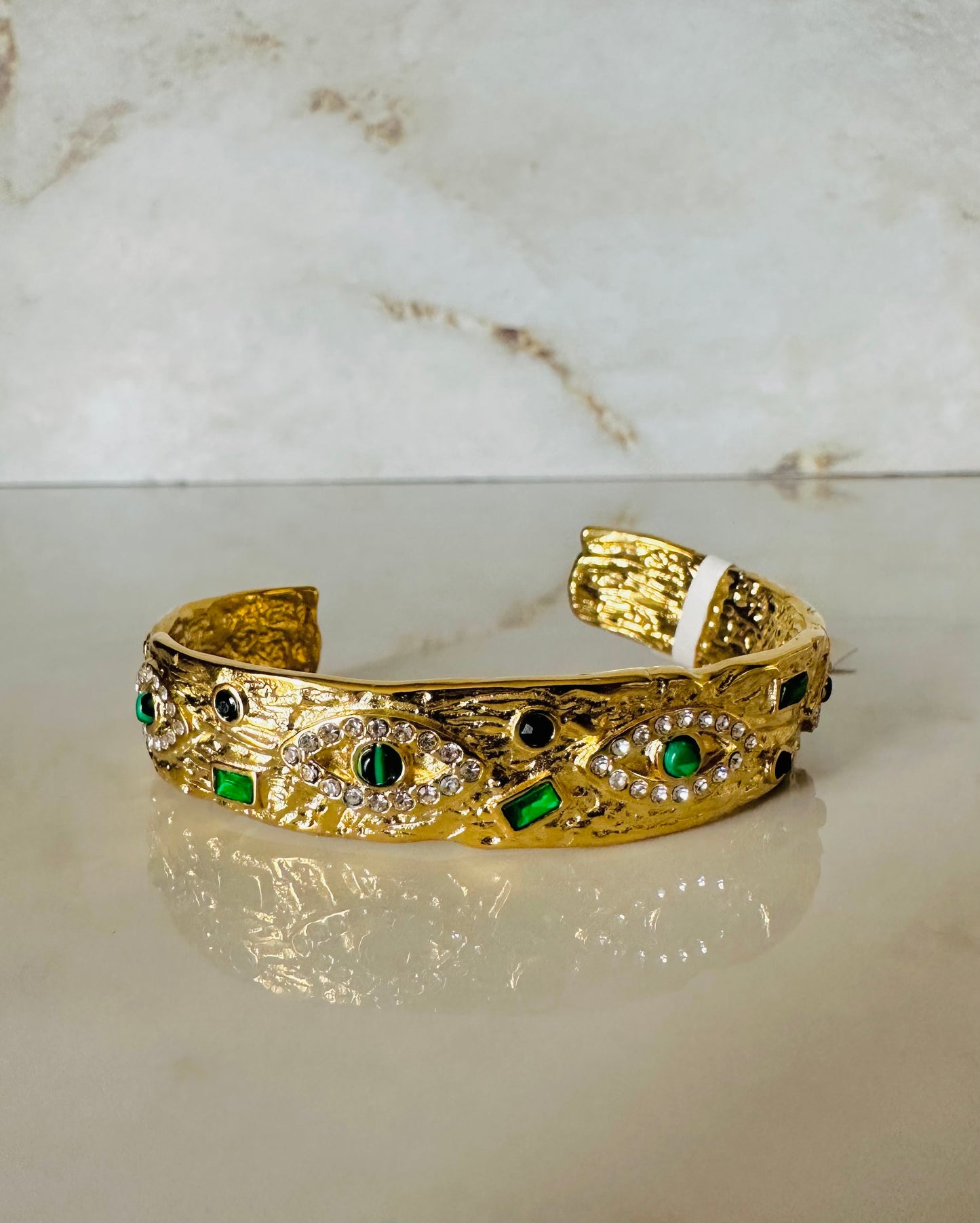 Bangle brazalete verde esmeralda