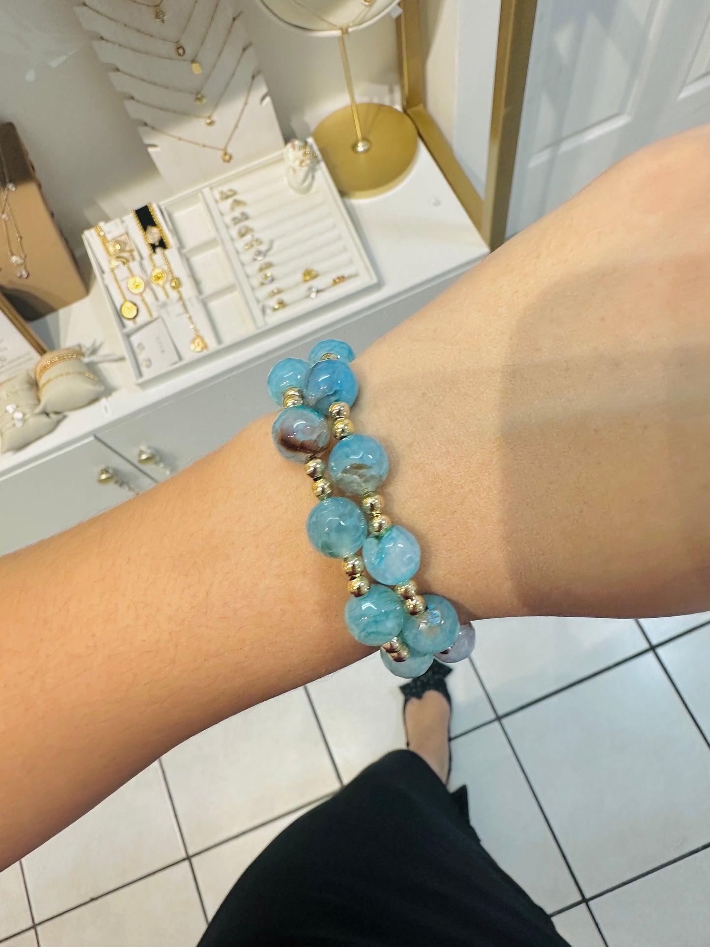 Set de cuarzo (incluye 2 pulseras)