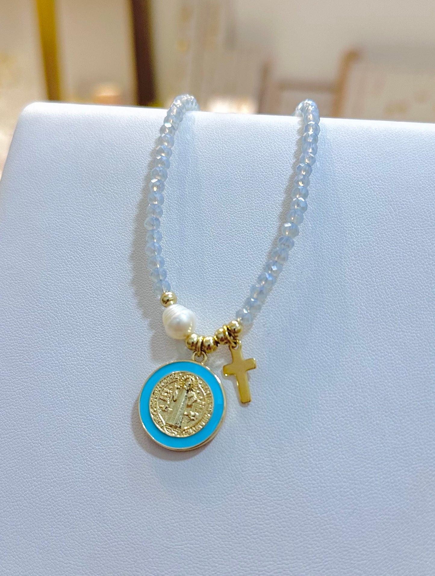 San Benito collar cristales