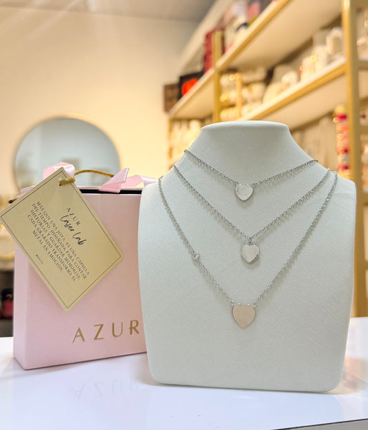 Medallita Corazón silver (para grabar)