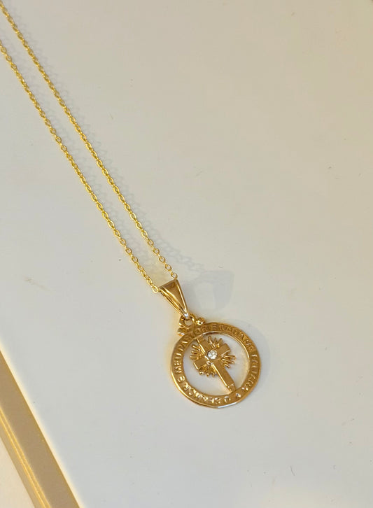 Custodio de fe (plata con baño de oro)