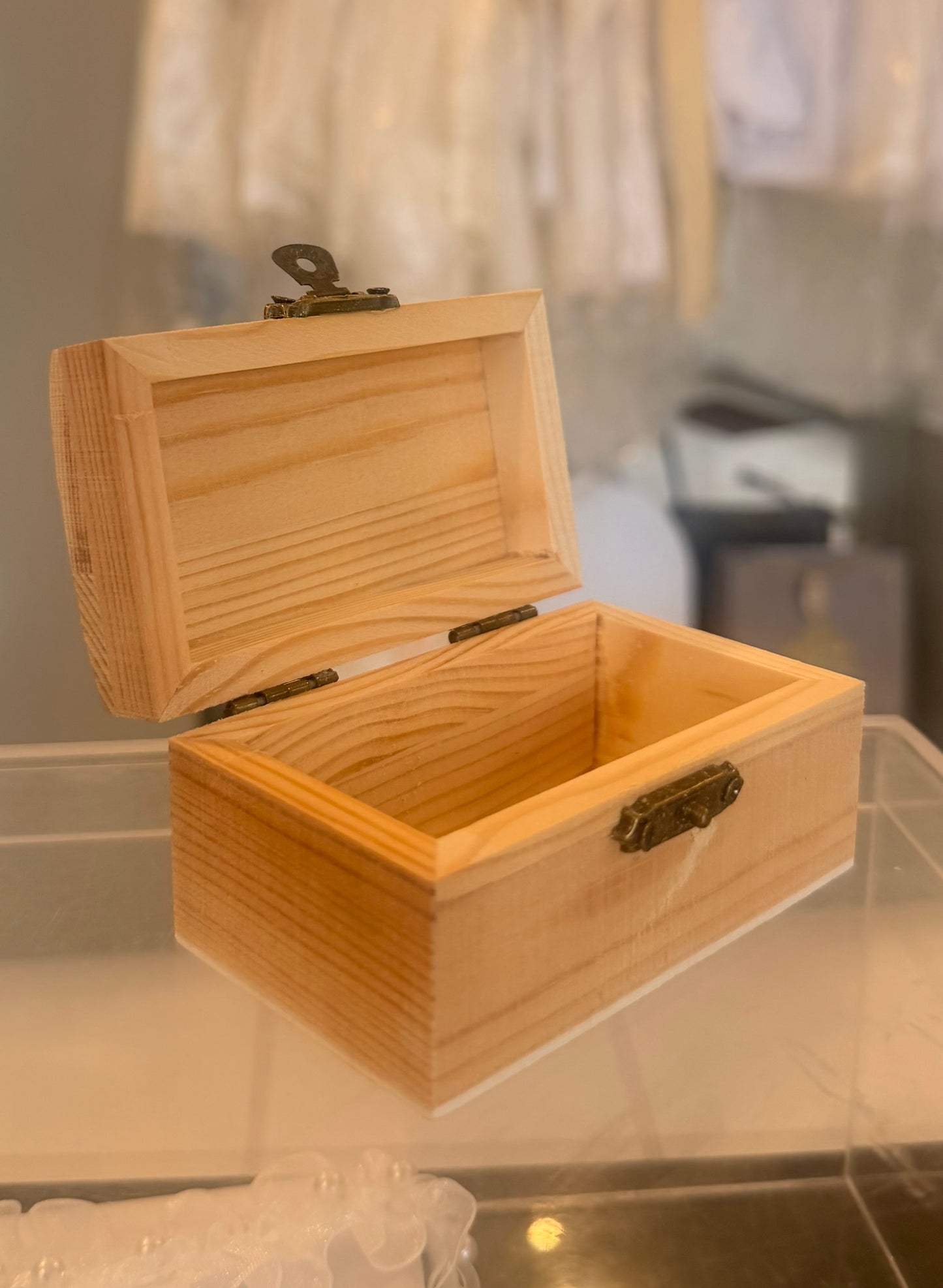 Cofre de madera mini (incluyegrabado )