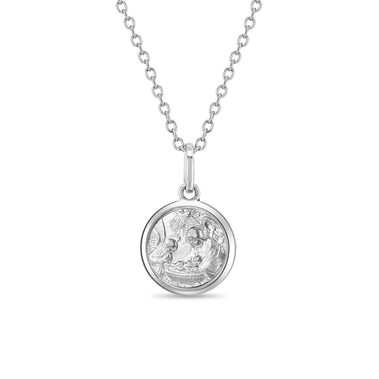 Cadena de plata para bautismo