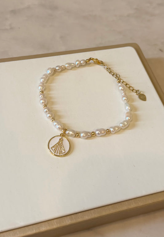 Pulsera Morenita (mini perla natural)