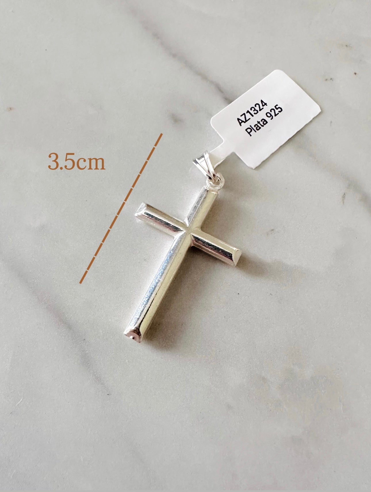 Dije de cruz Plata 925
