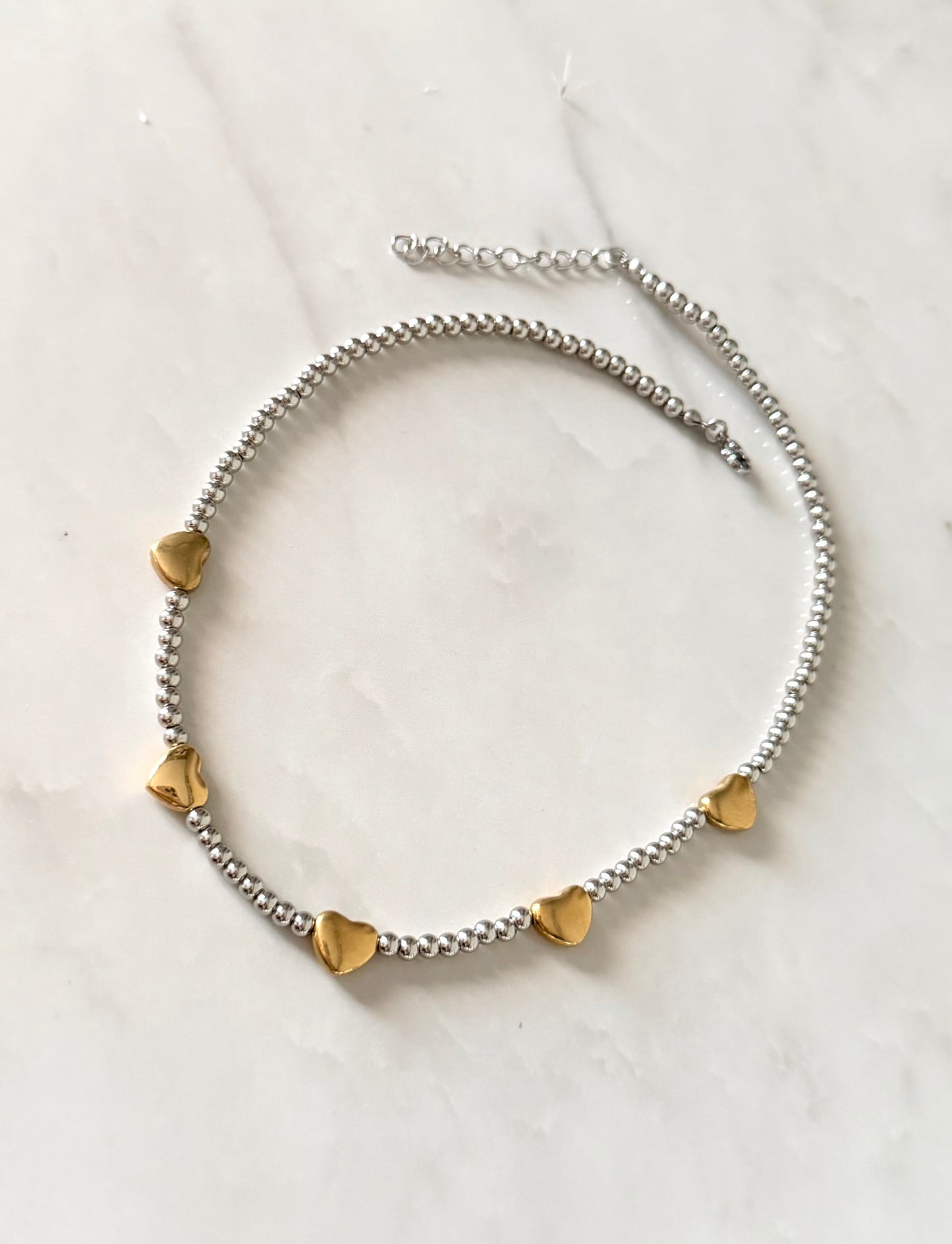 Gold and Silver Hearts