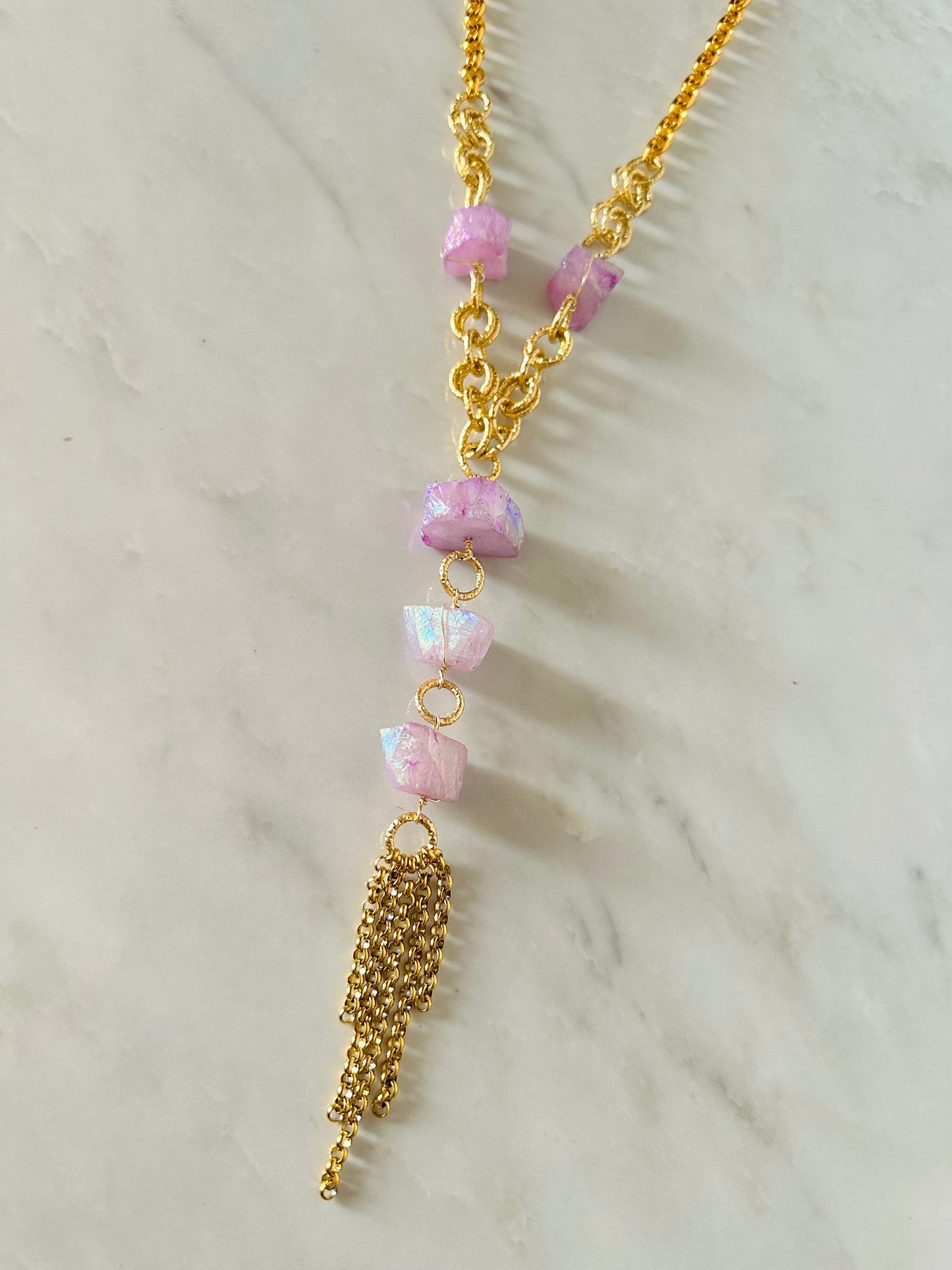 Collar Amatista simple (maxi collar)