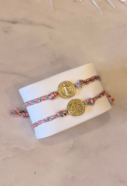 Medalla San Benito (Hilo Rosa)