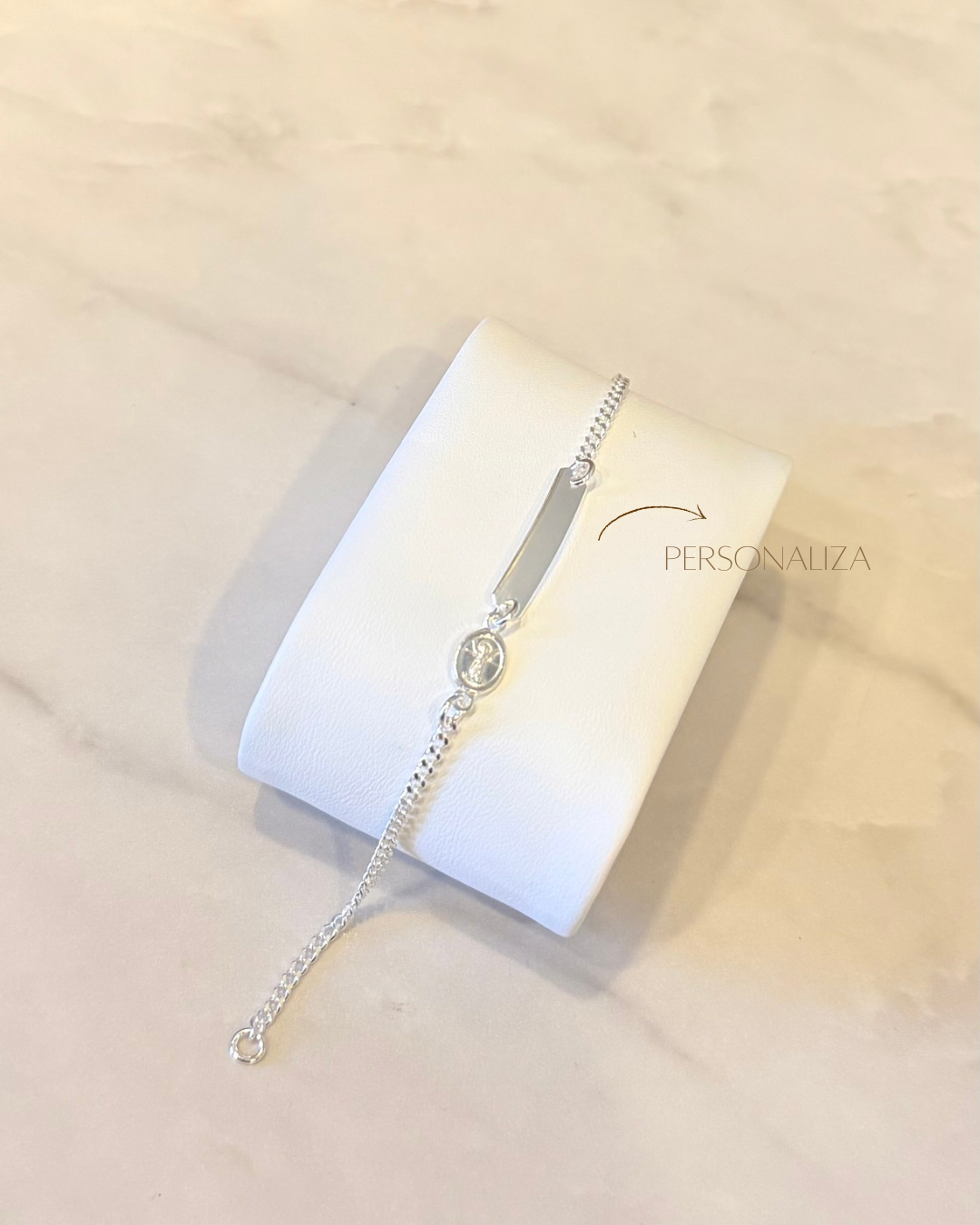 Pulsera para bebé Divino Niño (plata 925 incluye grabado)