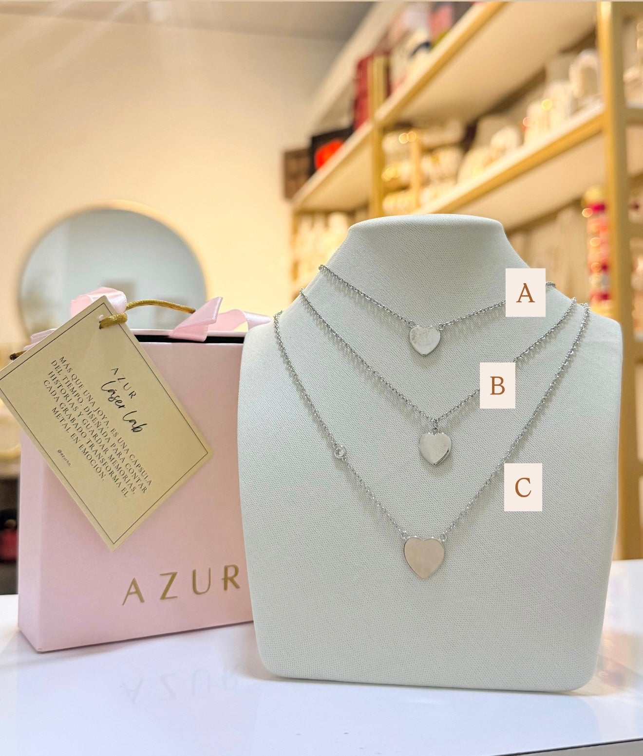 Medallita Corazón silver (para grabar)