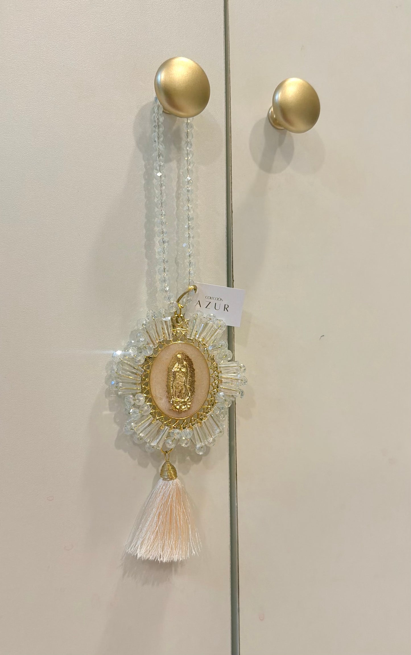 Bendición Virgen de Guadalupe (piedra nácar y cristales)