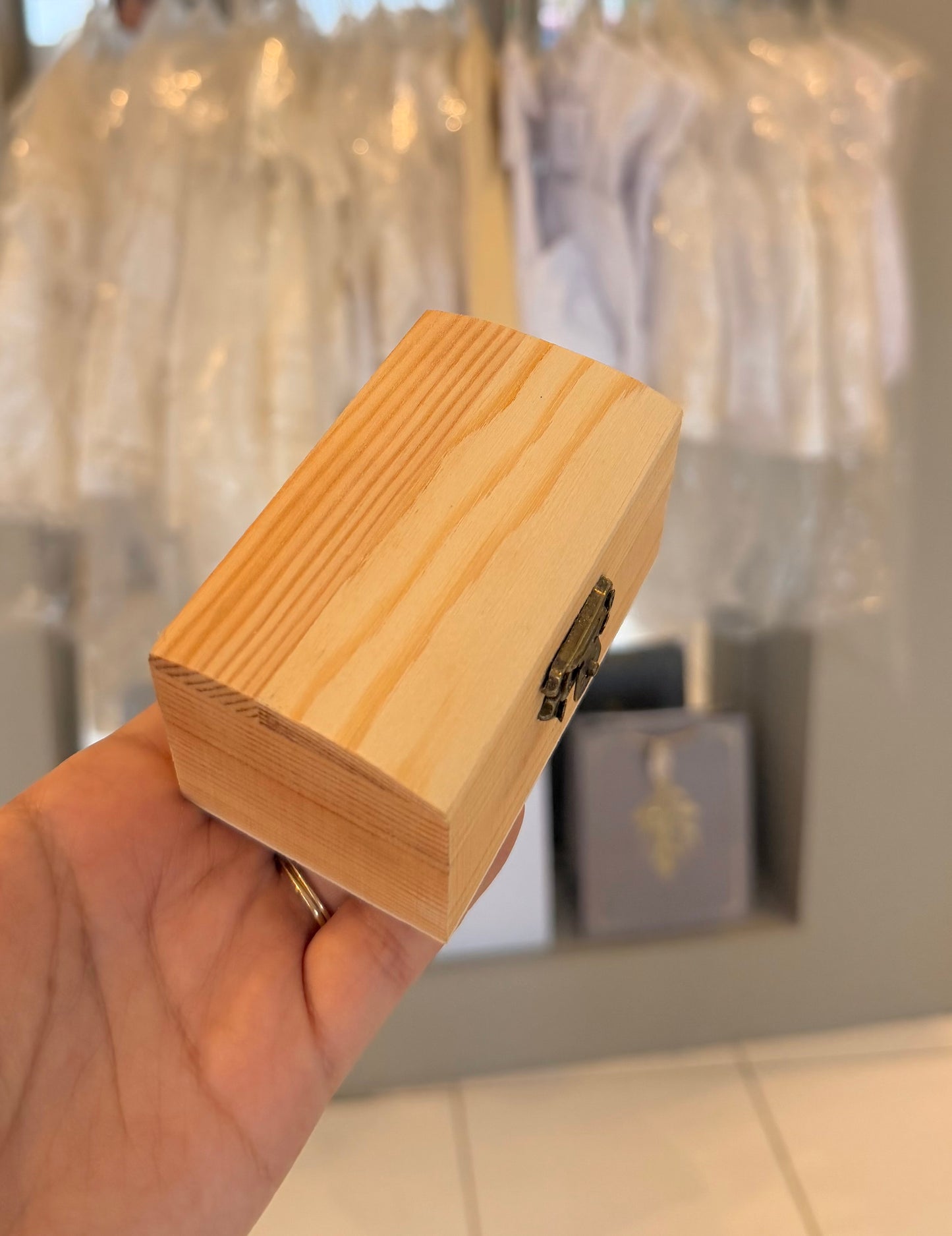 Cofre de madera mini (incluyegrabado )
