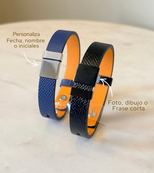 Pulsera Charms personalizados (cuerina)