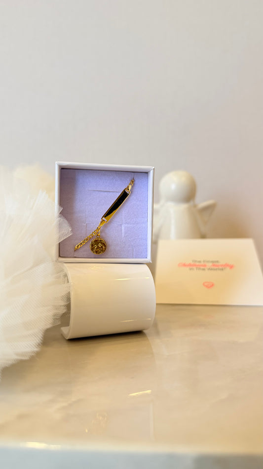 Pulsera Ángel de la Guarda Ddorado