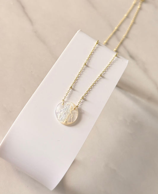 Medalla Milagrosa redondo (plata baño de oro 18k)