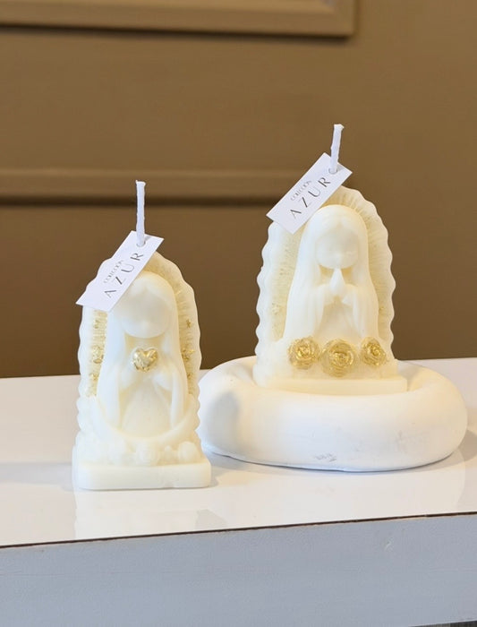 Mini vela de tocador virgencita