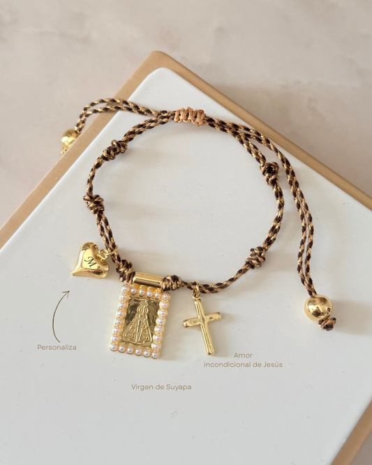 Escapulario (personaliza con tu inicial)