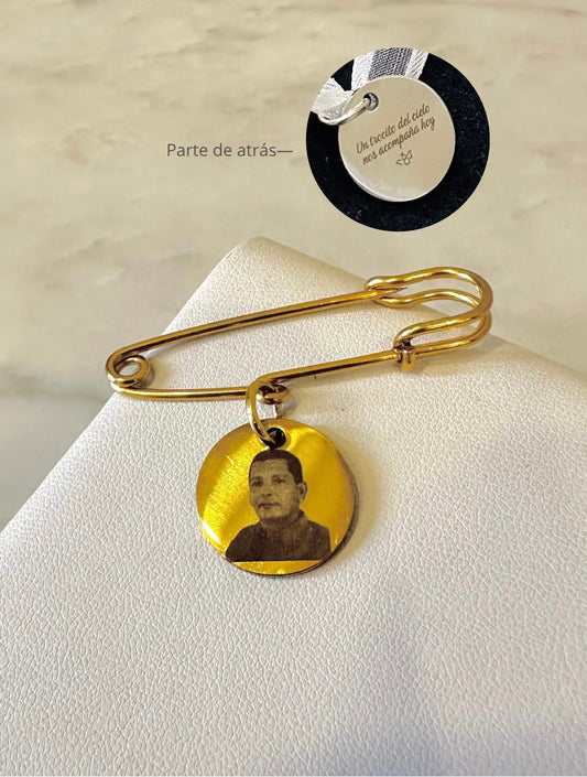 Broche para ramo de novia ( 2 grabados)