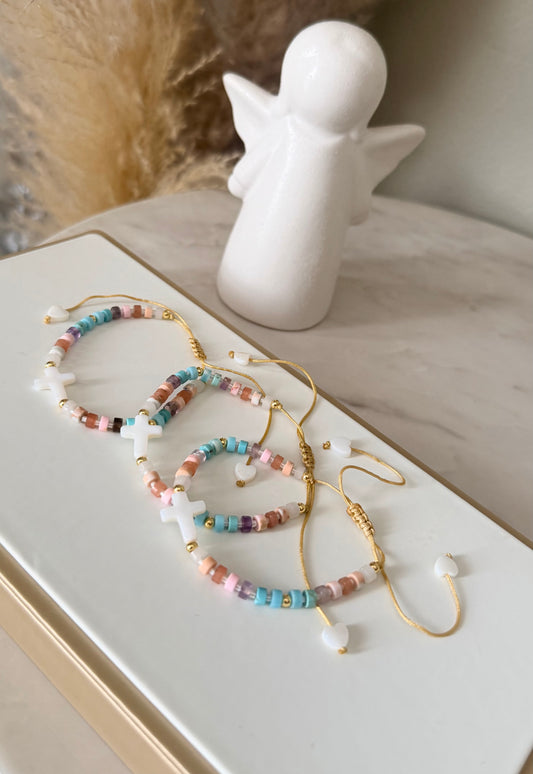 Pulsera Cielo pastel (nácar)