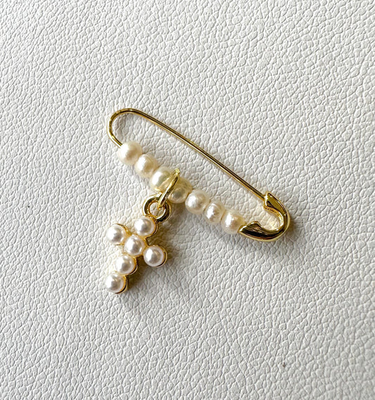 Pin Plata 925 baño de oro 18k (para bebés)
