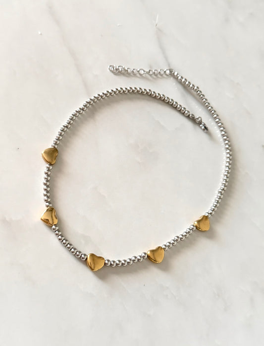 Gold and Silver Hearts