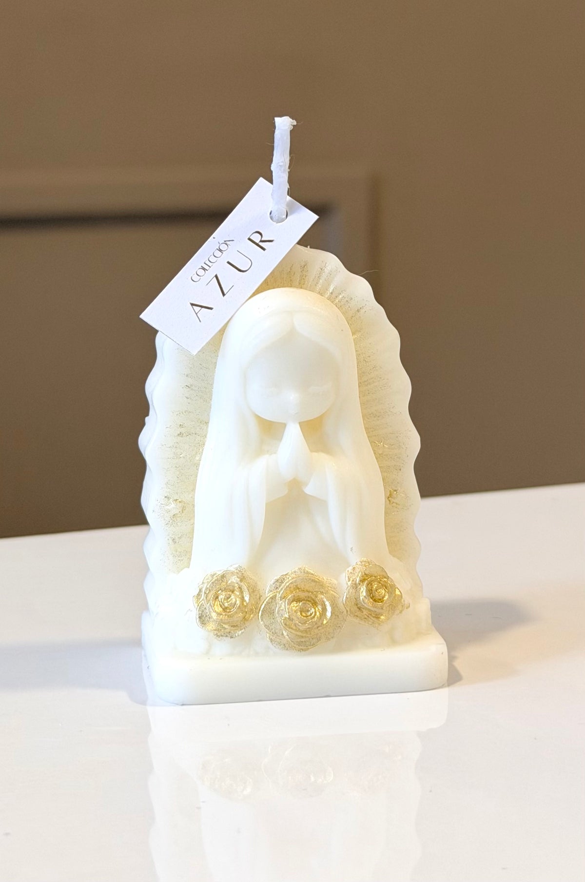 Mini vela de tocador virgencita