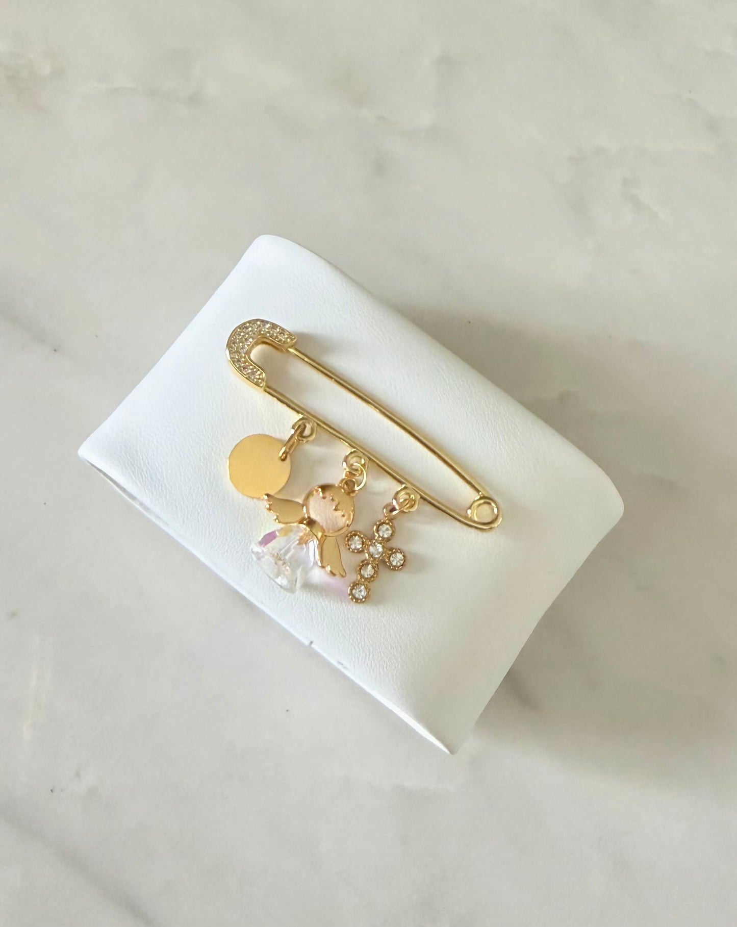 Broche Ángel de mi guarda (incluye personalizado nombre y fecha)