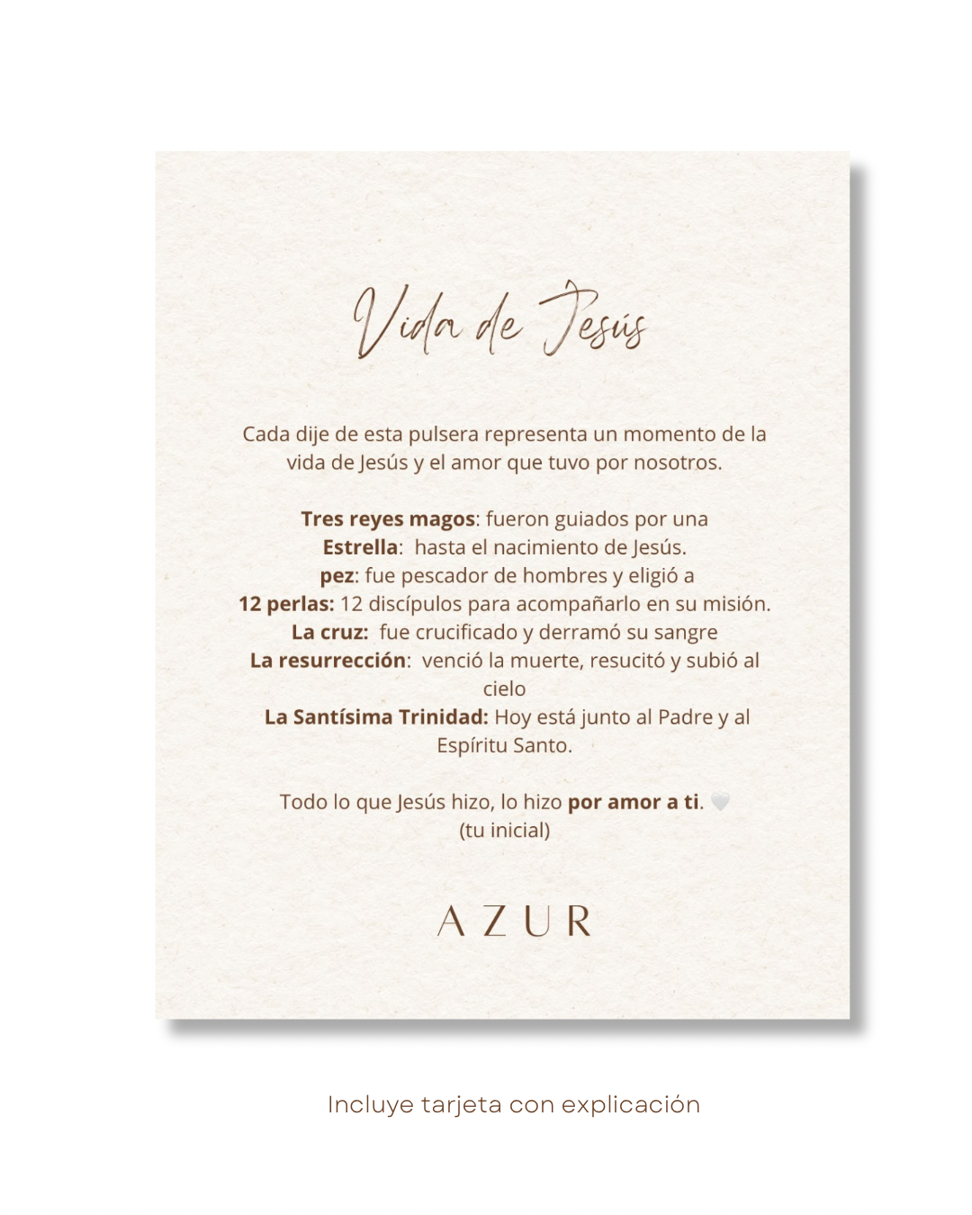 Vida de Jesús (personaliza con tu inicial)
