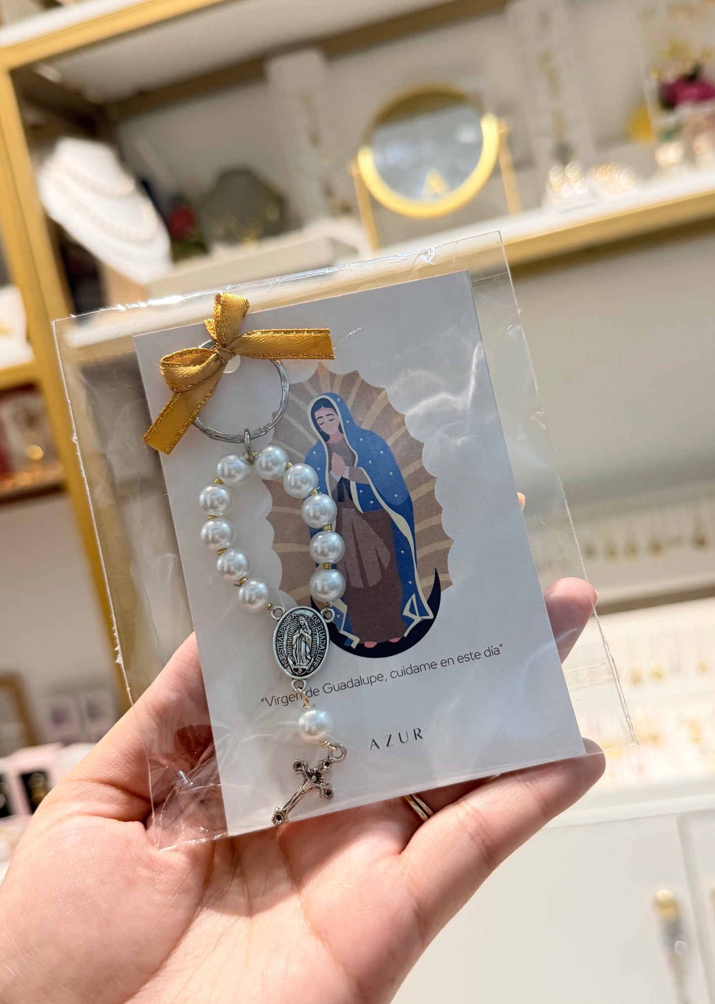 Llavero denario Virgen de Guadalupe