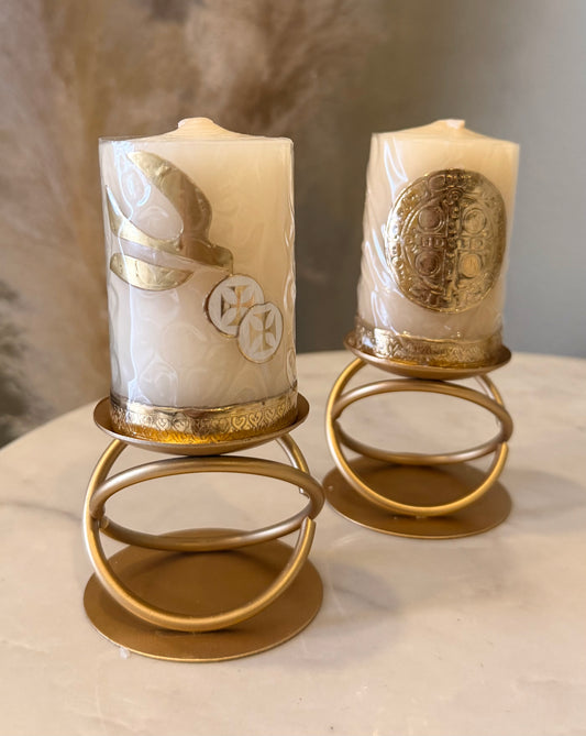 Cirio con base para altar