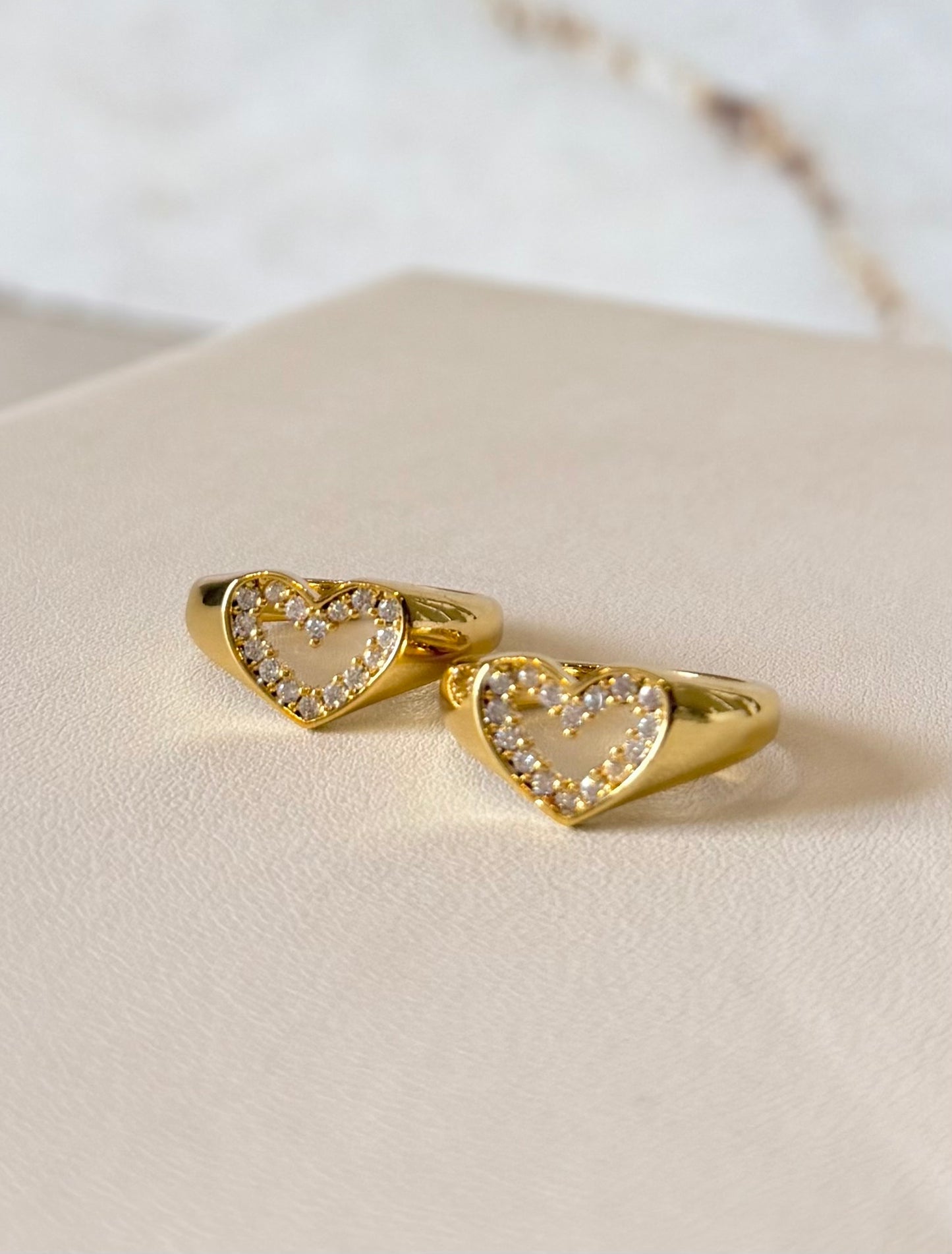 Open Heart Ring ajustable