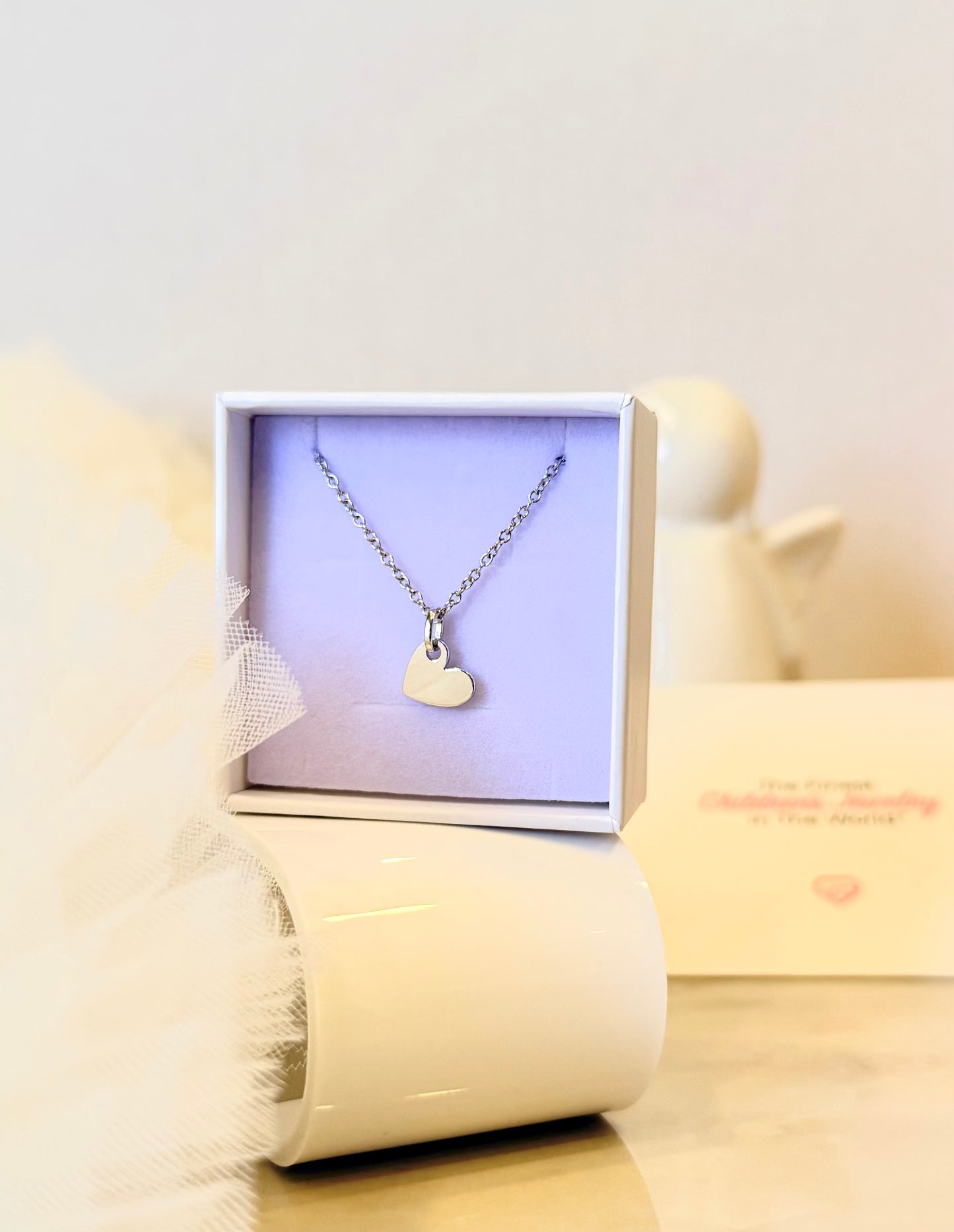 Heart chain (incluye grabado) para niñas