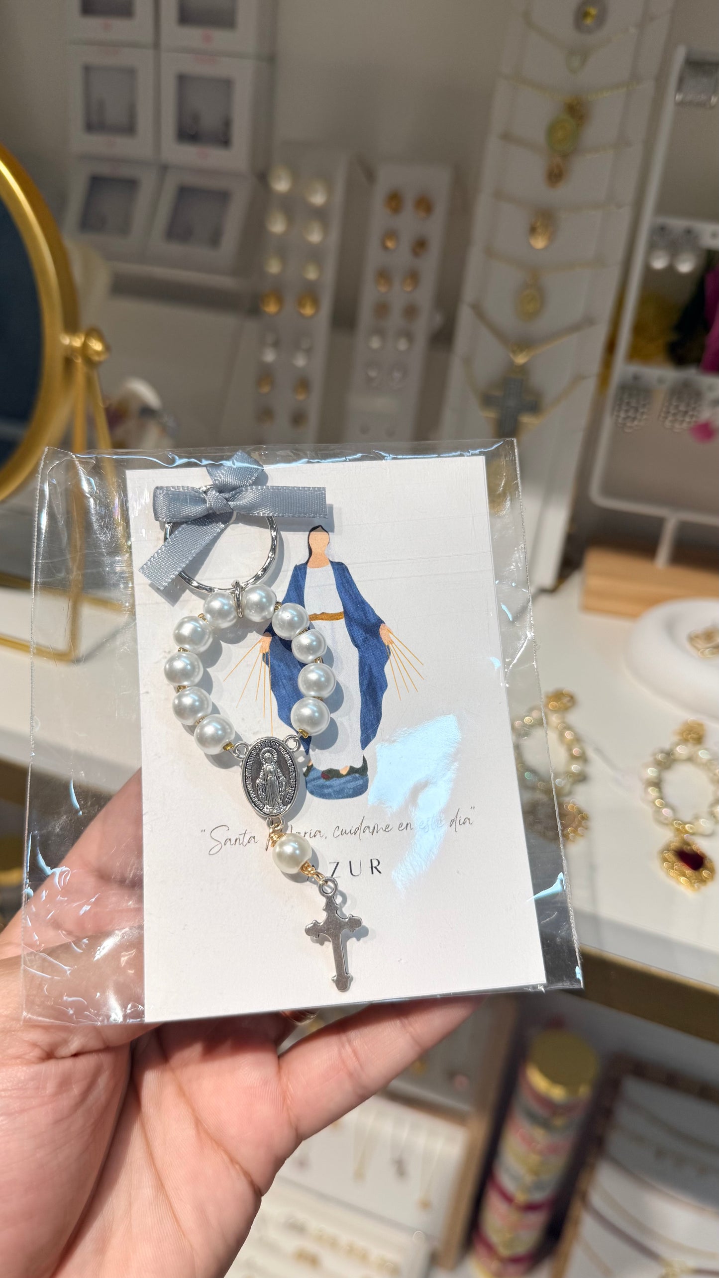 Denario Virgen Manos Abiertas